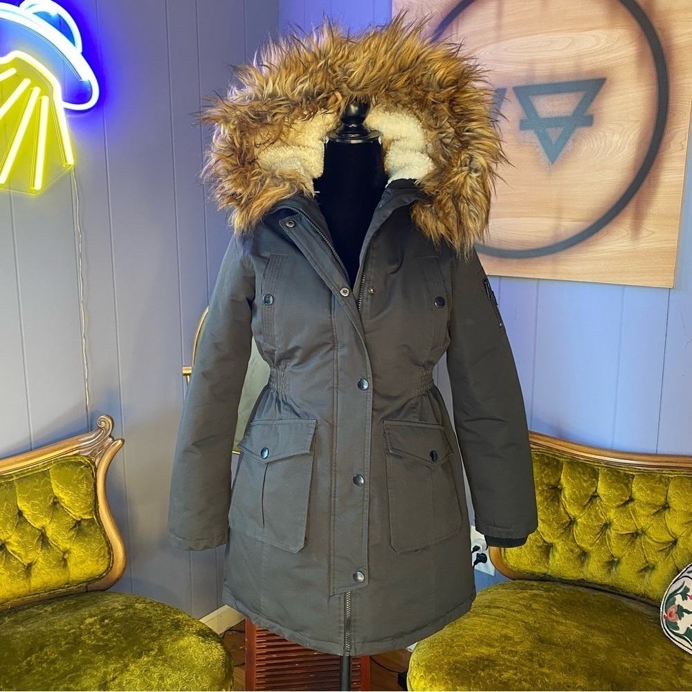 Diesel Insulated Parka Military Puffer Jacket Size Small